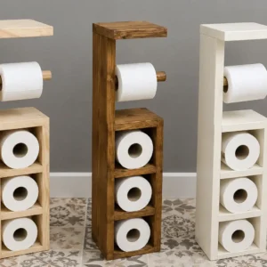 Wooden Toilet Roll Holder