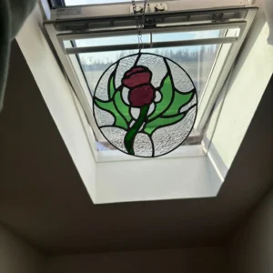 Stained Glass Scottish Thistle